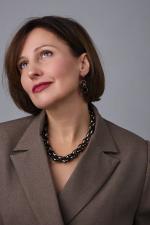 Колье цепь ролло гигант, оттенок графит и золото