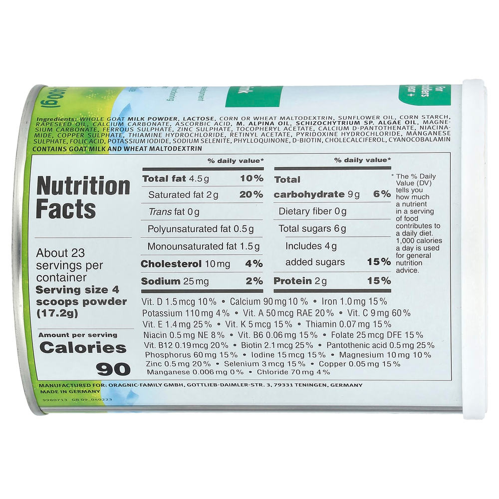 Holle, Напиток из козьего молока, для детей от 1 года, 400 г (14,1 унции)