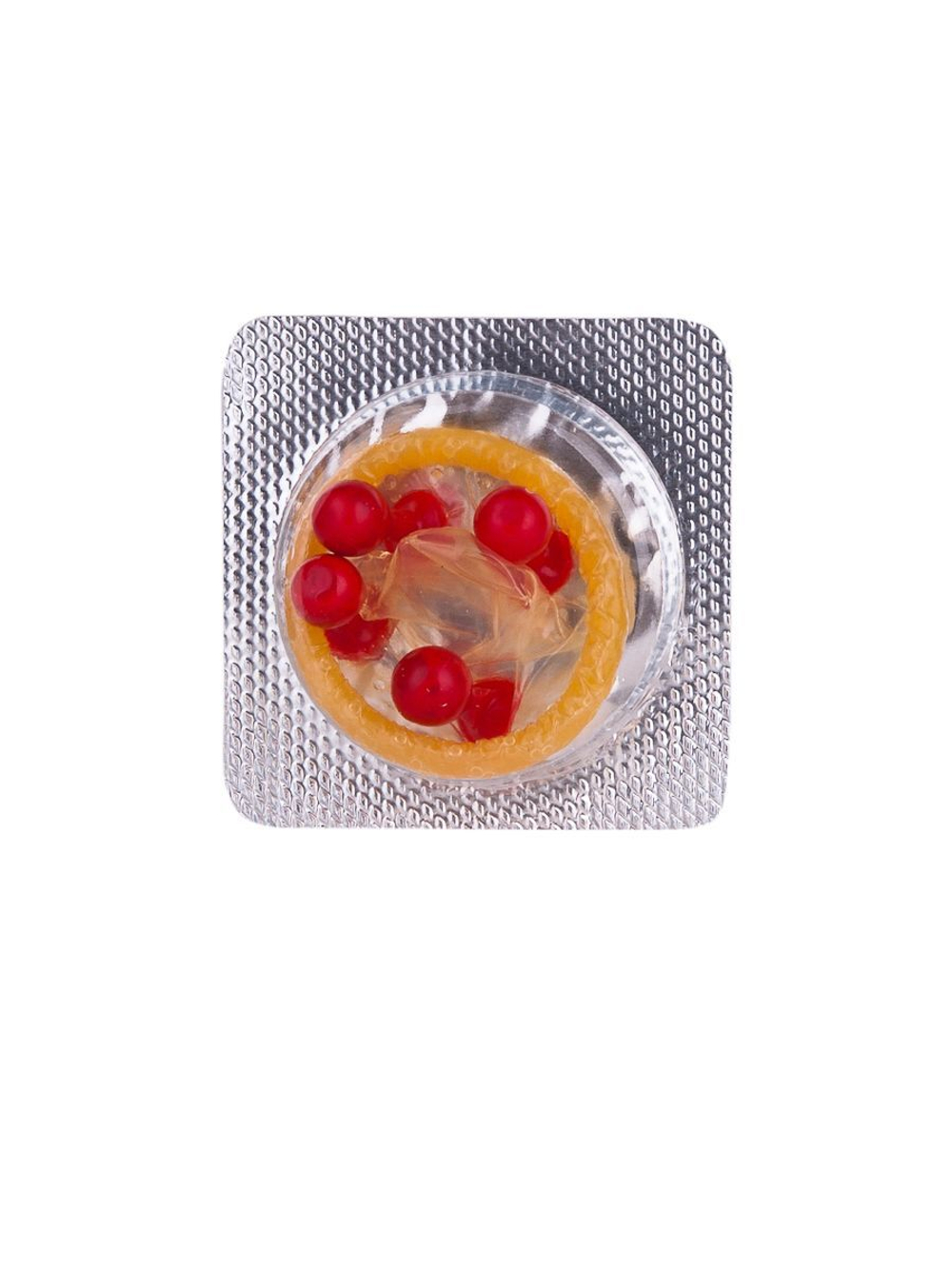 Стимулирующий презерватив-насадка Roll & Ball Apple