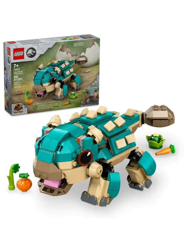 Конструктор Jurassic World 76962 Малыш Бампи: анкилозавр