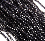 ББН008НН3 Хрустальные бусины "биконус", цвет: черный непрозрачный, размер 3 мм, кол-во: 95-100 шт.