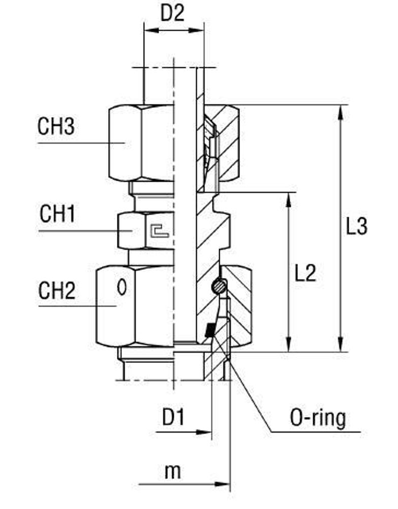 Соединение PNF DL15 М36х2 (в сборе)