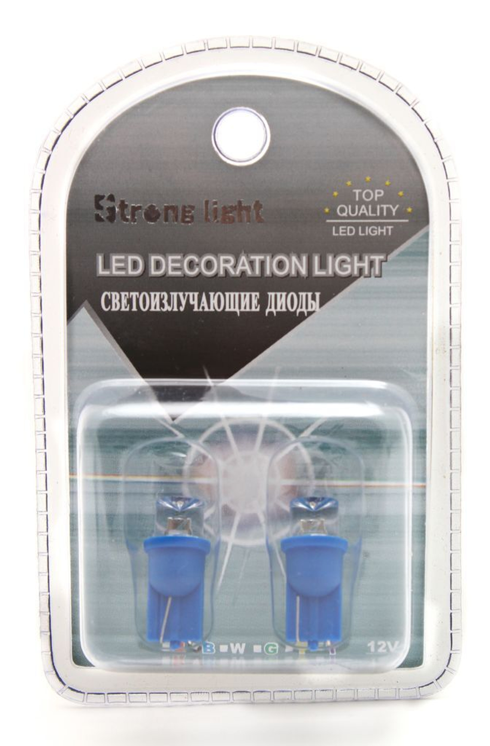 Светодиод W5W (blue конус) 9,5-8 CSL-2028 KING CSL-2028