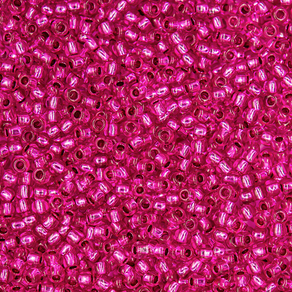 Японский бисер TOHO Round 11/0 (№2217), с внутренним серебрением, прозрачный глянцевый