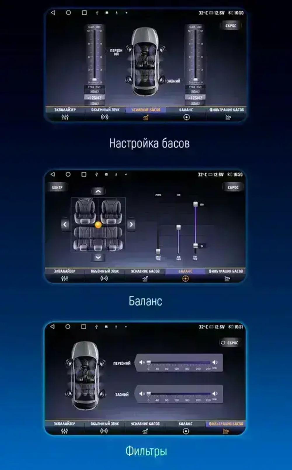 Магнитола для Volkswagen Touareg 2002-2010 - Carmedia OL-9106 QLed, Android 13, TS20, CarPlay, SIM-слот