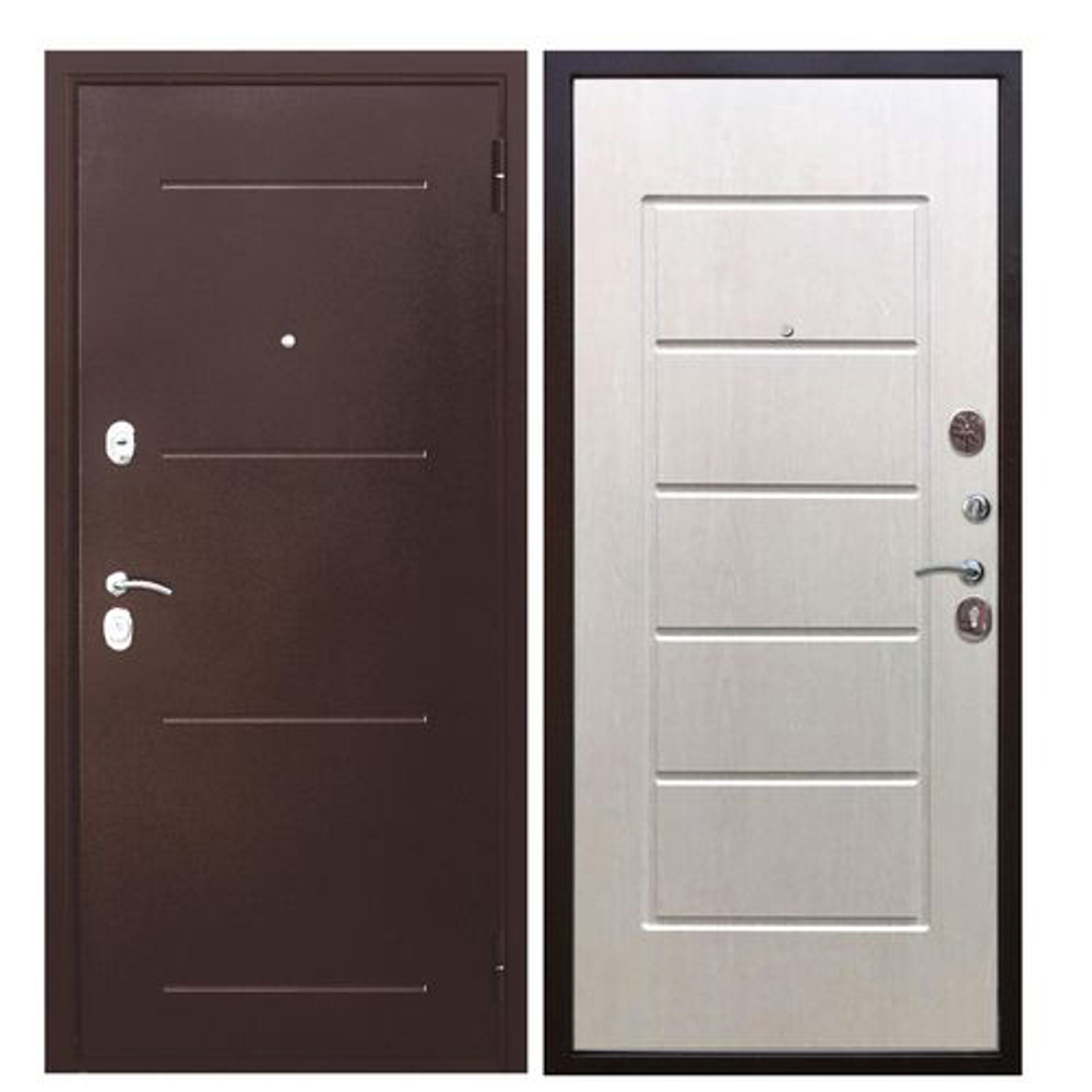 Дверь мет. Гарда муар 7,5 Белый ясень 960 правая Россия