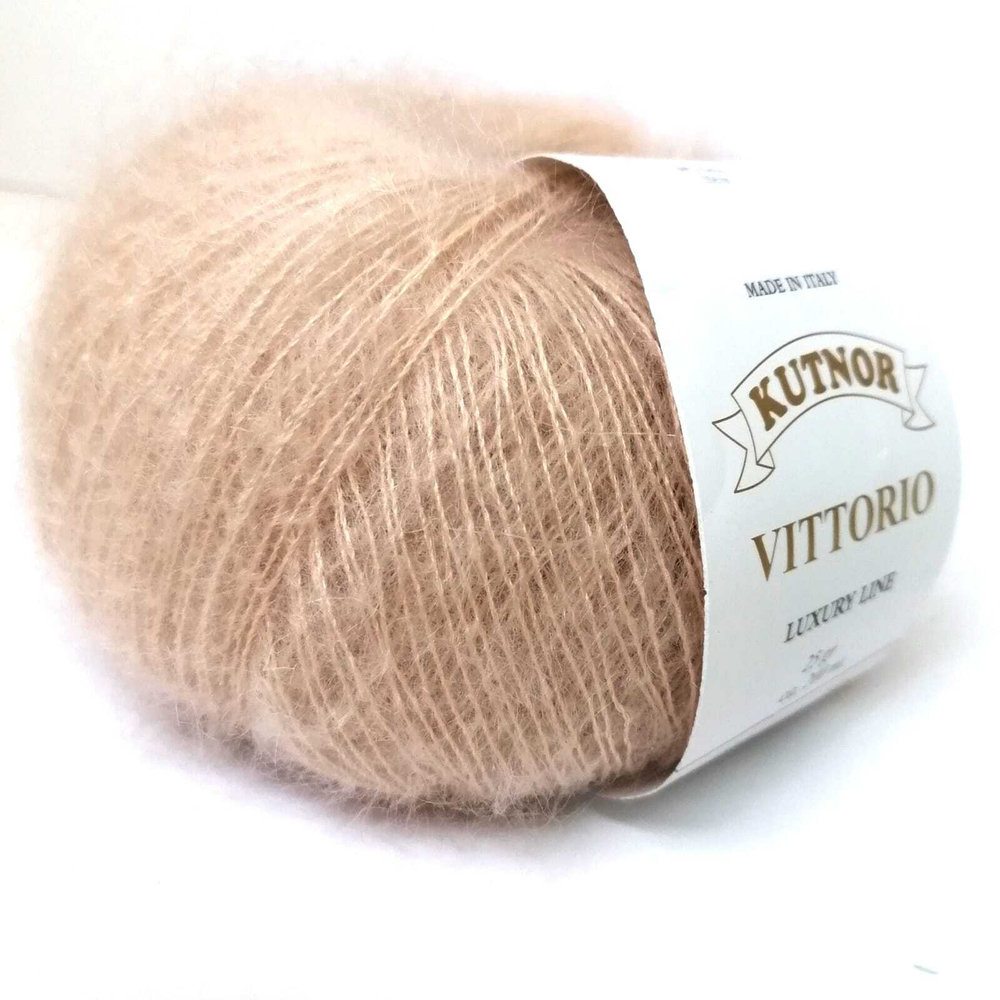 Пряжа Vittorio 25г, 200м, 70%супер кид мохер, 30%шёлк (цена за 1шт.)