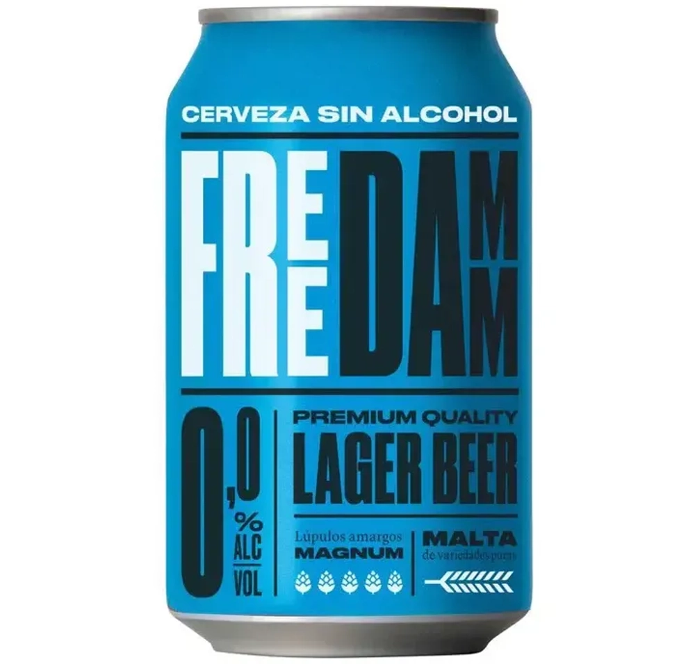 Estrella Free Damm 0.0% 0,33 л. in can