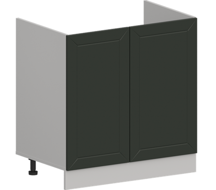 Кухня Модуль ШНМ 800 Белый / Насыщенно-зеленый