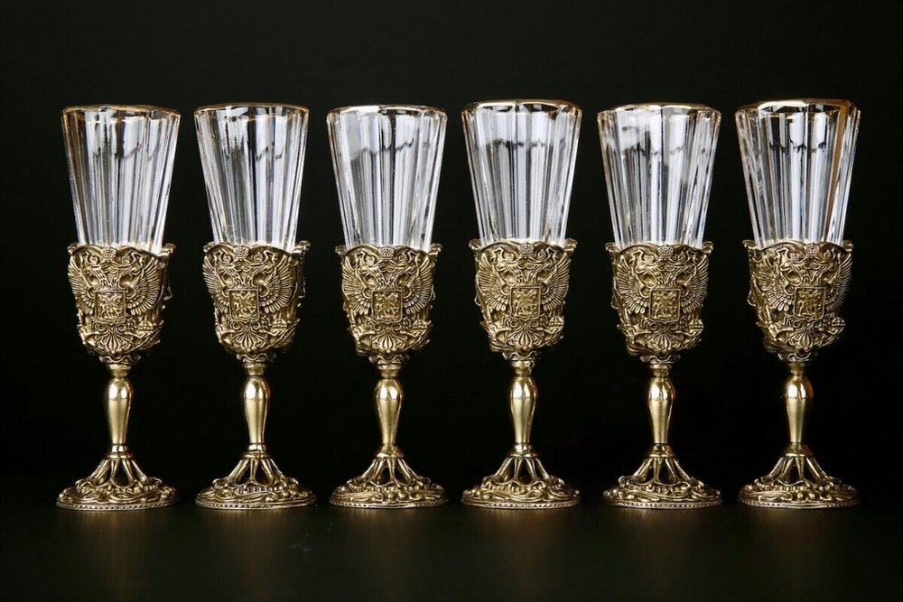 Набор лафитников "Герб России"