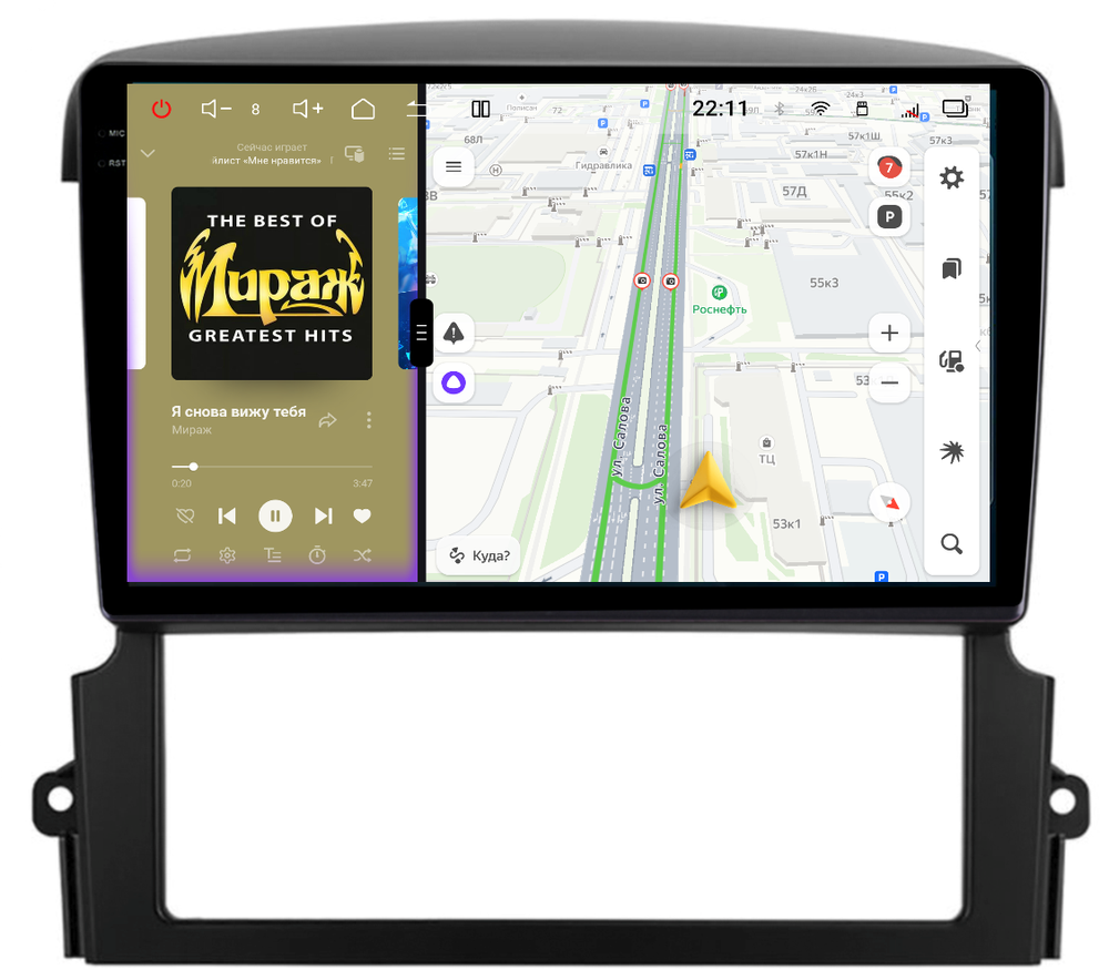 Магнитола для KIA Sorento 2006-2011 - Redpower 85046 PRO/PROmax ТОП звук, 2K QLED, Android 14, CarPlay, 4G SIM-слот