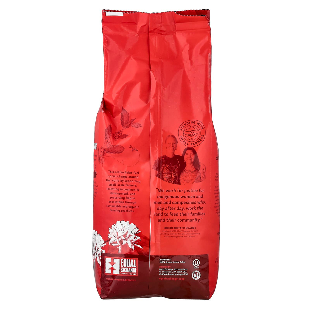 Equal Exchange, Органический кофе, французская обжарка, цельные зерна, 907 г (2 фунта)