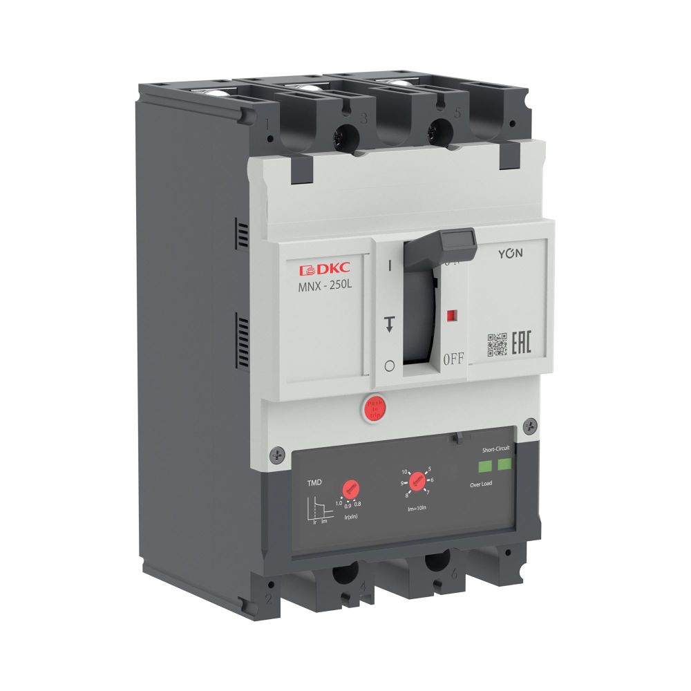 Авт. выкл. пост. тока YON pro MNX250L 3P 160A 50kA при DC750V расц. TMD DC