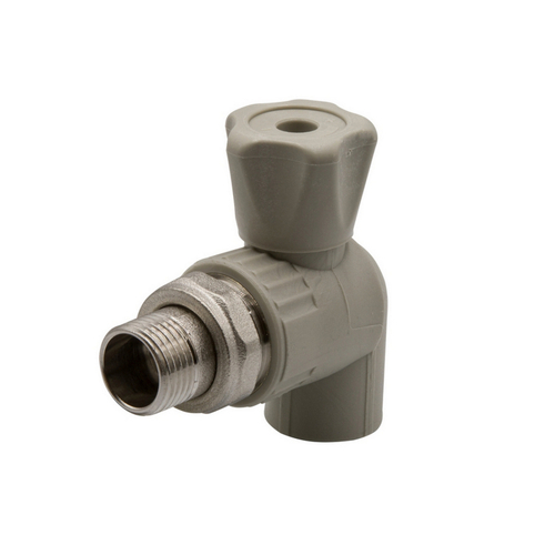 Кран пласт шар. для радиат.угл. EVER PLAST 20*1/2 сер    16121