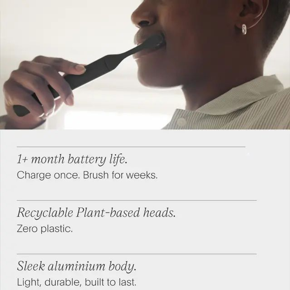 SURI Электрическая зубная щетка 2.0 Sonic Electric Toothbrush with UV Cleaning Travel Case, Midnight Black