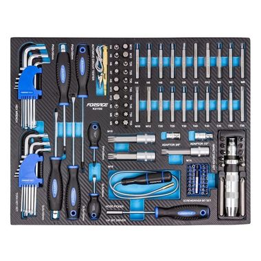 Набор отверток и бит 119пр.,в ложементе Forsage F-K21192