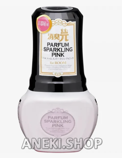 Дезодорант для комнаты жидкий с ароматом розы, жасмина и персиков 400 мл KOBAYASHI Shoshugen for Room Parfum Sparkling Pink