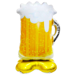 Шар Фольгированный Кружка пивная на подставке (Желтый)
