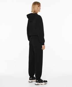 Oysho Толстовка из ткани с начесом, черный