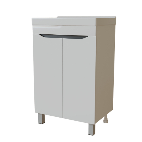 Тумба д/ванной "Лайн-60" под раковину Фостер 60 (Kirovit)/Fest-60 (Sanita Lux) (ПВХ)