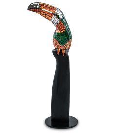 Decor and Gift 23-029-03 Н-р статуэток из трех «Тукан» дерево+стекл.мозаика (50,40,30 см)