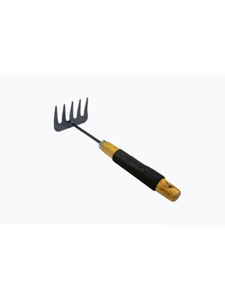 Грабли мини с деревянной рукояткой(5-зуб., L-300мм) WMC TOOLS WMC-TG2104020-Z
