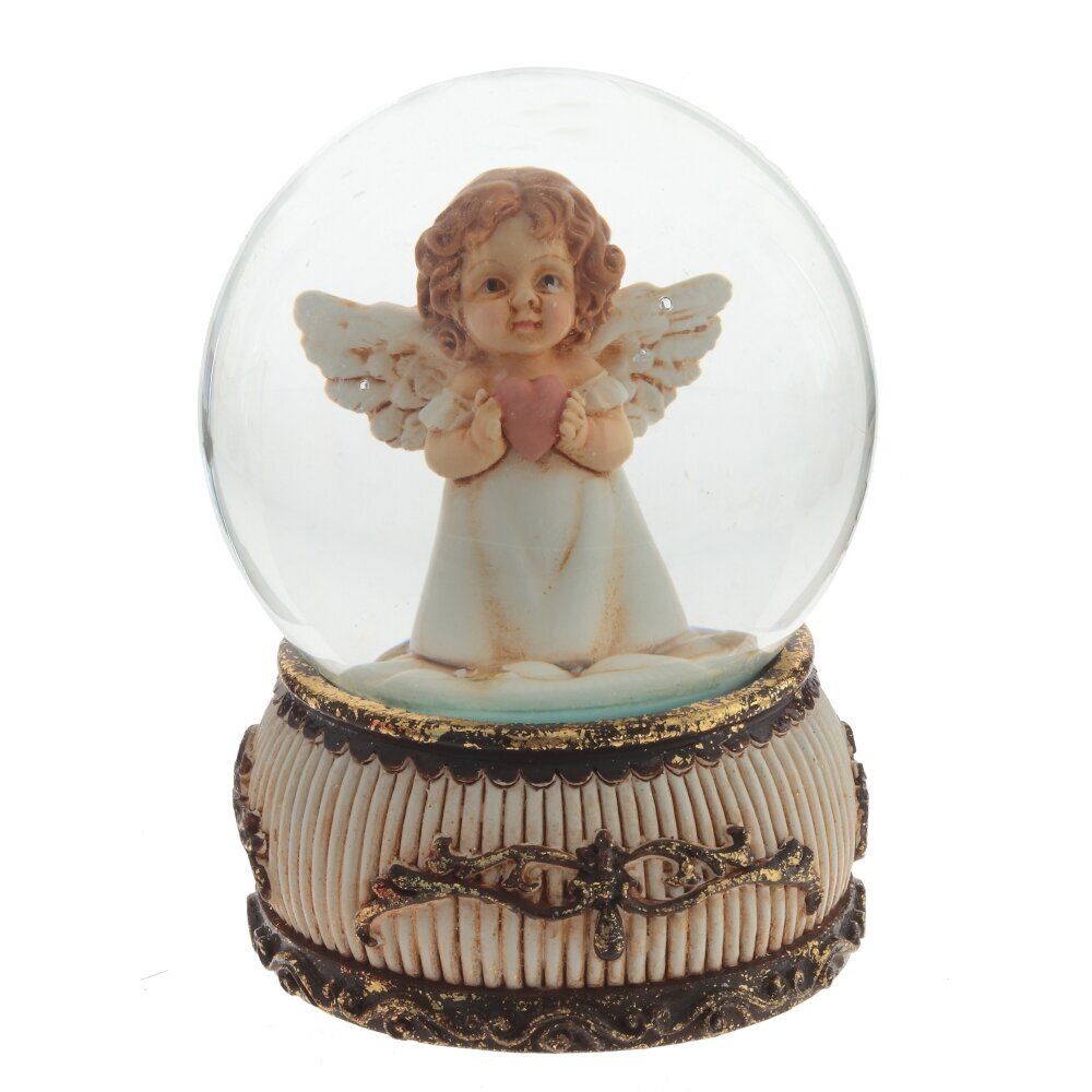 GAEM Фигурка декор в стекл шаре "Ангел", D 6.5 см, L6,5 W6,5 H9 см, 3в.