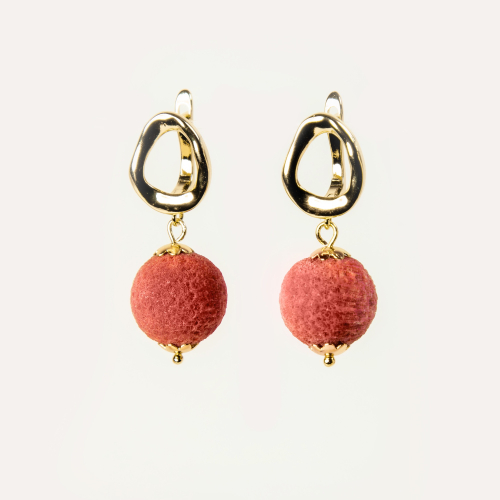 Серьги Shard RED