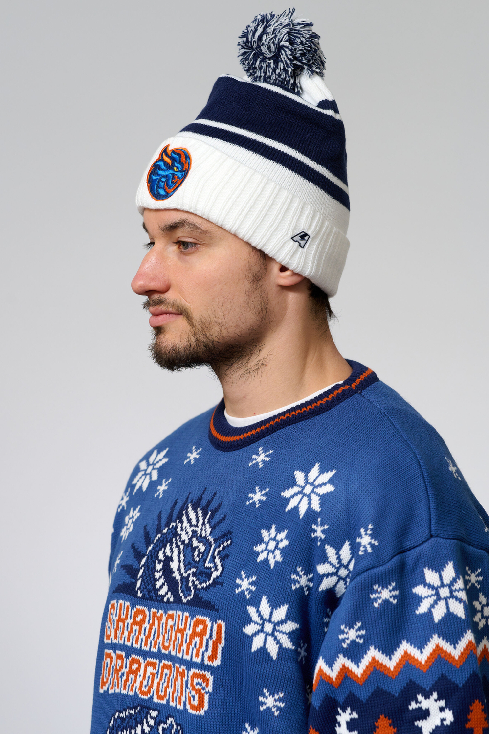 Шапка, бело-син., 55-58 (ТМ ATRIBUTIKA&CLUB)