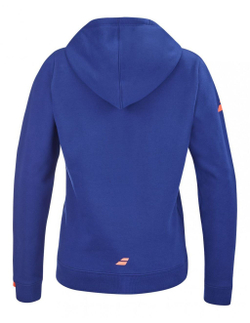 Женская теннисная куртка Babolat Exercise Hood Sweat Women - Blue