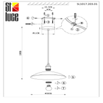 SL1017.203.01 Светильник подвесной ST-Luce Черный/Золотистый E27 1*60W