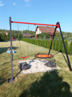 Монтаж уличных качелей Sv Sport
