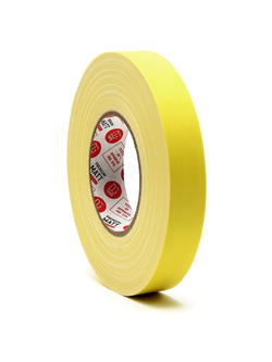 Клейкая лента Gaffer Tape@MATT - Гаффа тейп 25мм/50м -  Желтый
