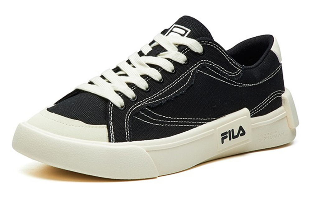 FILA FUSION Teratach canvas non-slip shock absorption wear-resistant lightweight low-top sneakers men's black