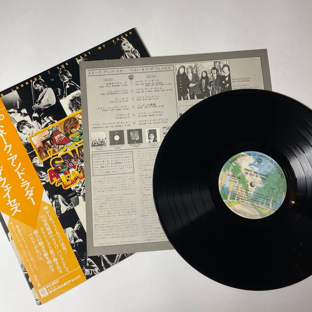 Винтажная виниловая пластинка LP Faces Snakes And Ladders The Best Of (Japan 1976) (Obi)