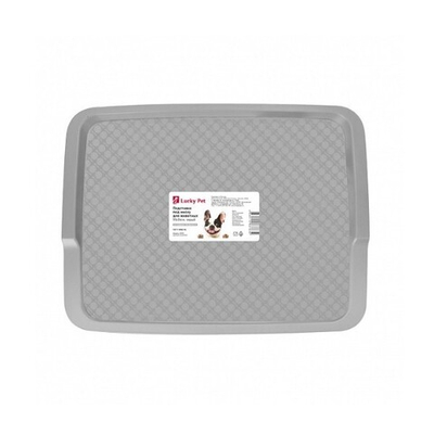 Подставка под миску для животных lucky pet 33*26см (серый)