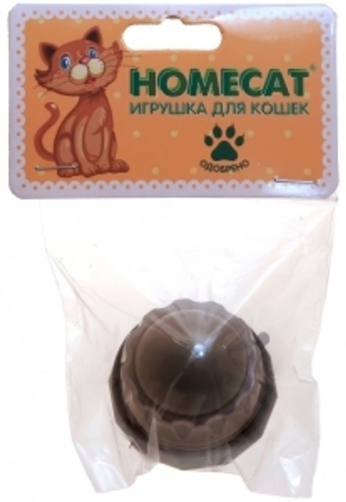 Homecat Игрушка Шарик-лизун Шарик для кошек, с кошачьей мятой, 5х5х4 см