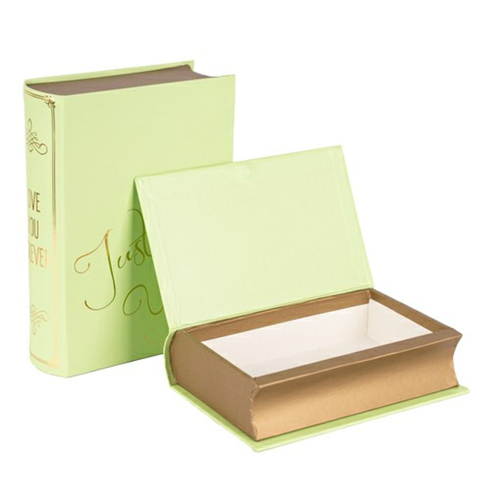 Набор/2шт "Книга" 16*21*5, 12*19*4см Just for You Светло-зеленый