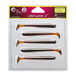 Мягкая приманка Crazy Fish Vibro Worm 4'' 10см 5шт 75-100 -