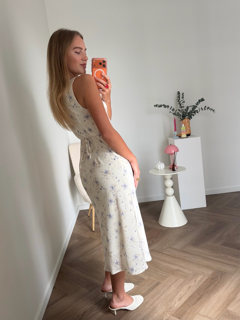 Платье Milk Bobble миди молочный