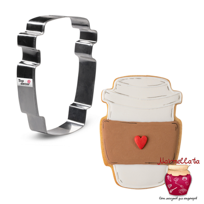 Вырубка для печенья СТАКАН, 10,7*7,9 см, металл