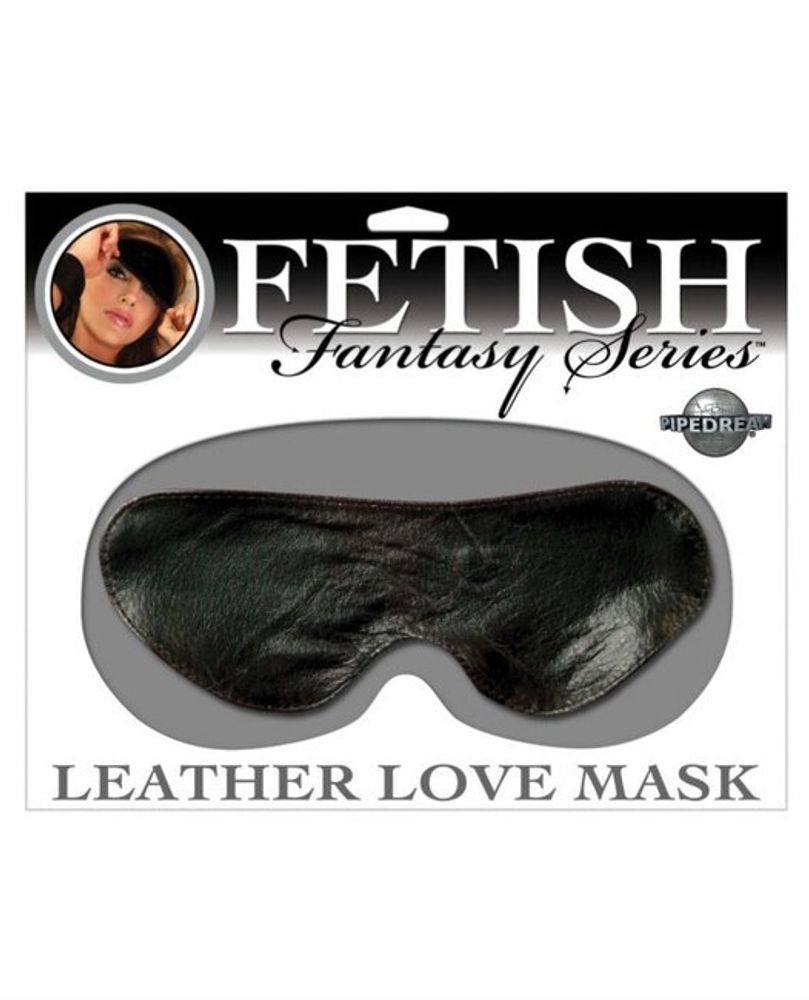 Кожаная маска Leather Love Mask (Цвет: черный)