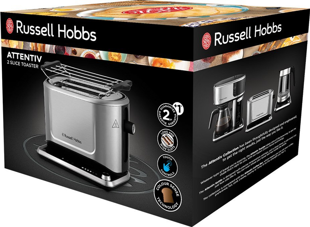 Тостер Russell Hobbs 26210-56 сталь/черный