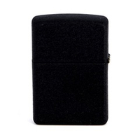 Зажигалка черная матовая Zippo 363 с покрытием Black Crackle