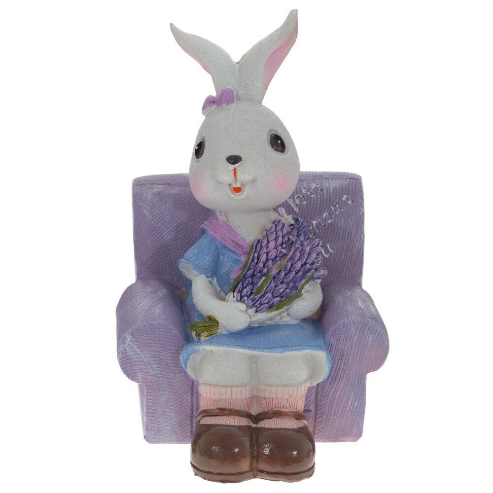 GAEM Фигурка декоративная "Заяц", L9 W9 H13 см, 2в.