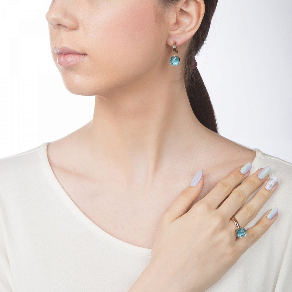 Кольцо Qudo Firenze aqua 18 мм 610082/17.8 BL/RG