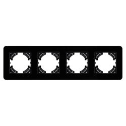 Рамка стеклянная FRM-OMALI-GS-4-BK (Arlight, -) 049701