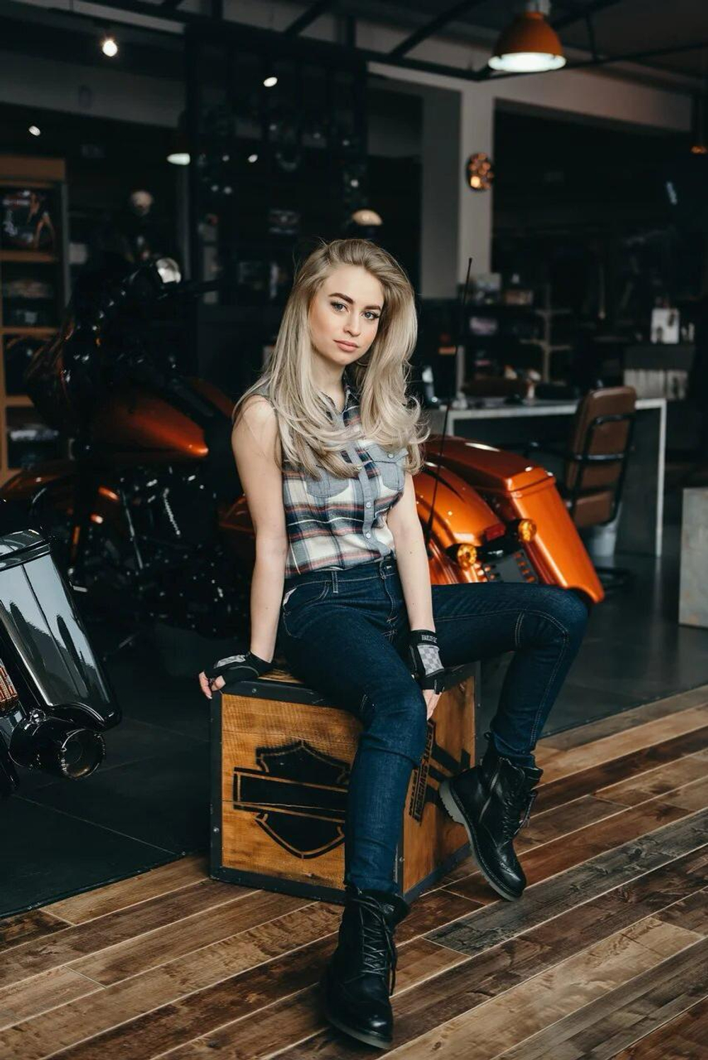 Рубашка женская без рукавов Harley-Davidson-50%