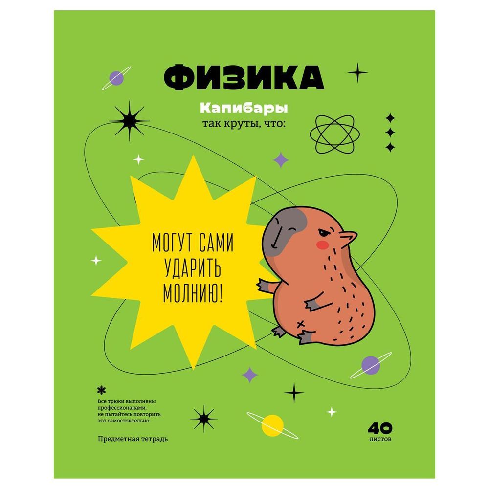 Тетрадь предметная 40л. Физика &quot;Записки школьника&quot; (BG)