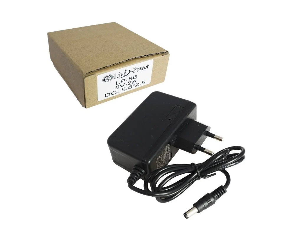Адаптер Live Power LP-86 (5v/2A) штекер 5,5мм. (A2608)
